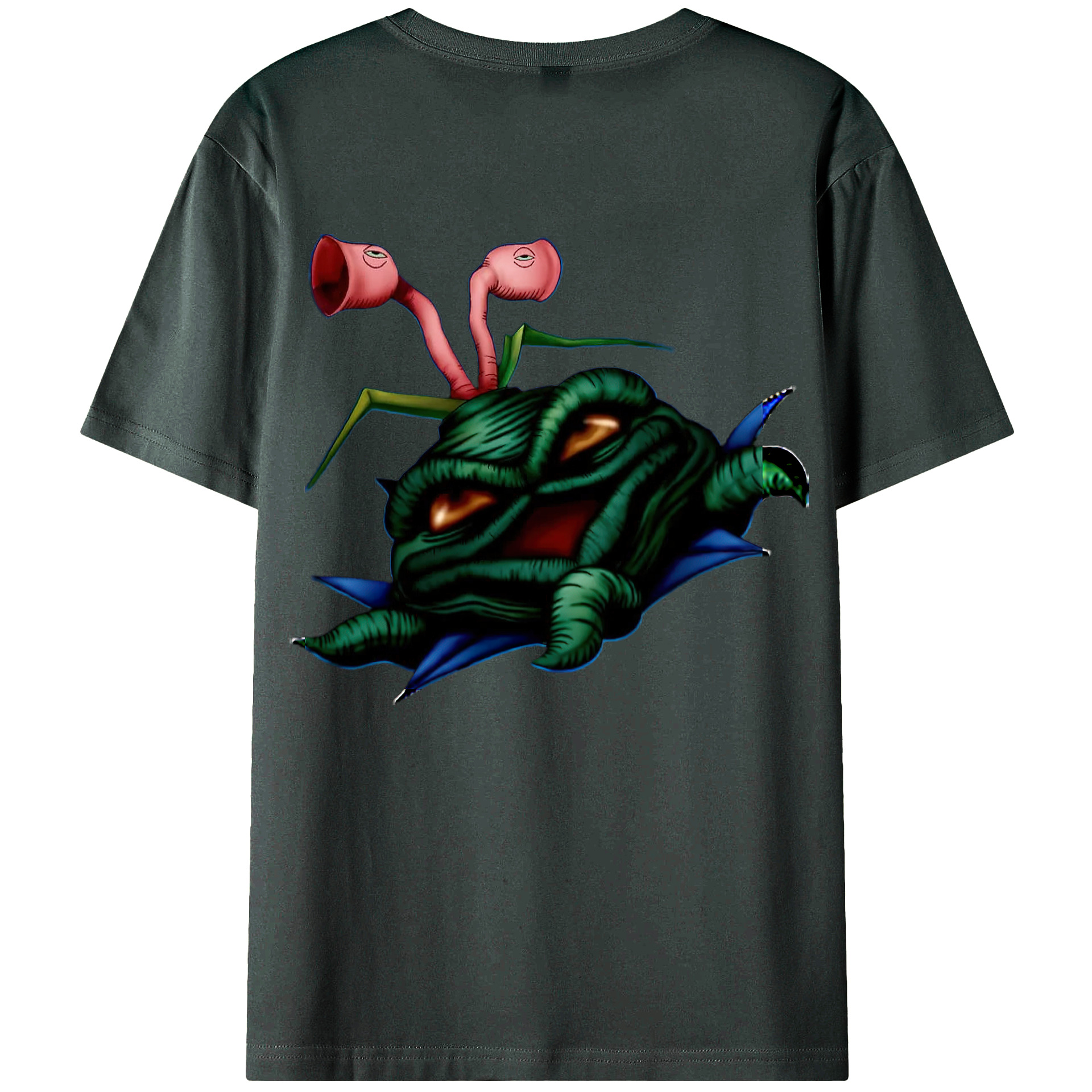 （画像用） 遊☆戯☆王 Yu-Gi-Oh! 綿100％ メンズ半袖Tシャツ（バックプリント） 通気性